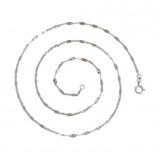 Apzeltīta ķēdīte ar klasisku  pinumu